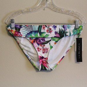 NWT La Blanca Fold Over Hipster Bikini Bottoms